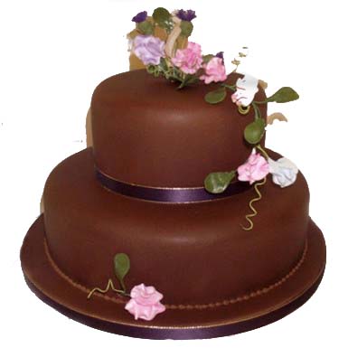Multi Tier Cake » 2 Tier Chocolate Cake 4 U.jpg